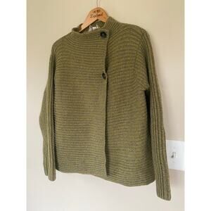 Fisherman Out of Ireland Sweater Wool/ Cashmere Size XL Green